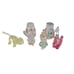 The Flintstones Lucite Clear Acrylic Figures Lot Of 6 Vintage 1976 Imperial
