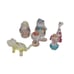 The Flintstones Lucite Clear Acrylic Figures Lot Of 6 Vintage 1976 Imperial