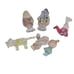 The Flintstones Lucite Clear Acrylic Figures Lot Of 6 Vintage 1976 Imperial