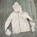 BCBGMaxAzria Sweatshirt Hooded Full Zip Jeweled Logo Long Sleeve Taupe Large Y2K