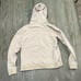 BCBGMaxAzria Sweatshirt Hooded Full Zip Jeweled Logo Long Sleeve Taupe Large Y2K
