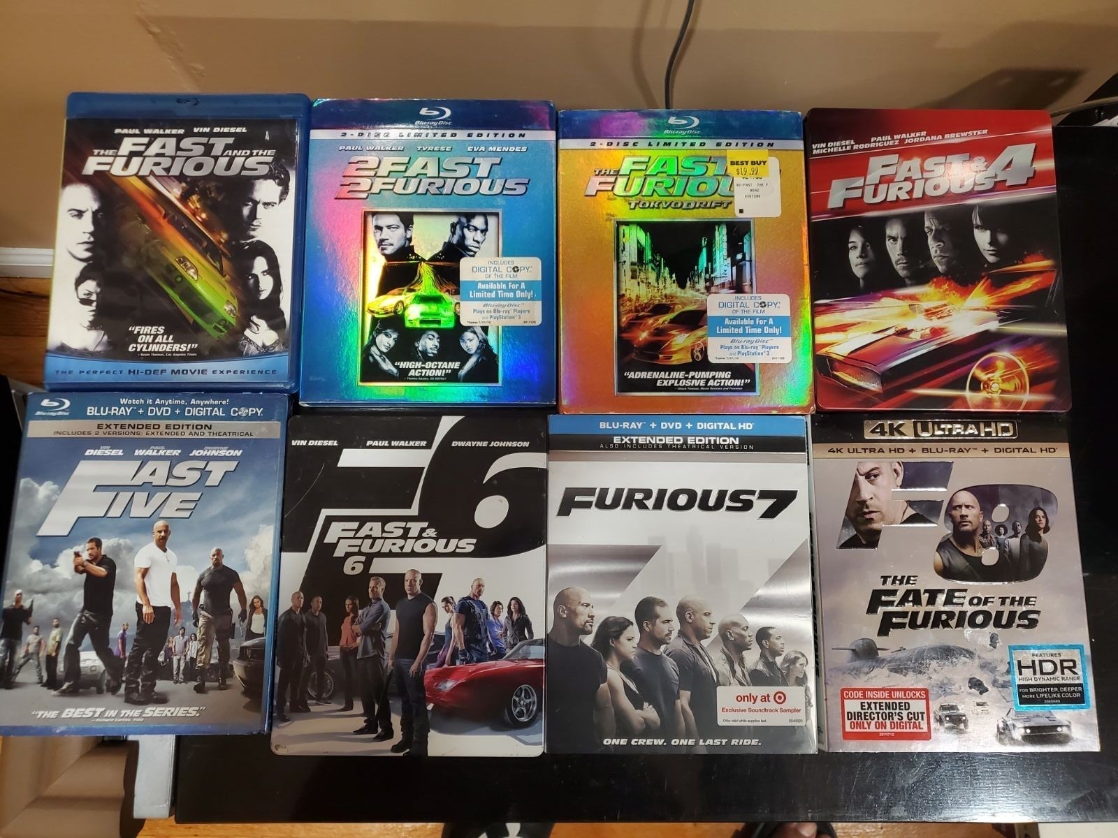 Fast and furious movie collection