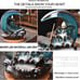 Ceramic Hand-Made Incense Fountain Burner 100 Backflow Incense Cones