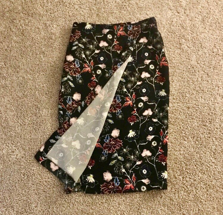 A.L.C. Floral Print Midi Pencil Skirt