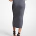 MICHAEL Michael Kors Womens Merino Wool Ribbed Knit Midi Skirt S