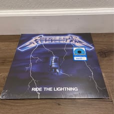 Ride The Lightning by Metallica Walmart Exclusive Limited Edition Blue Vinyl LP