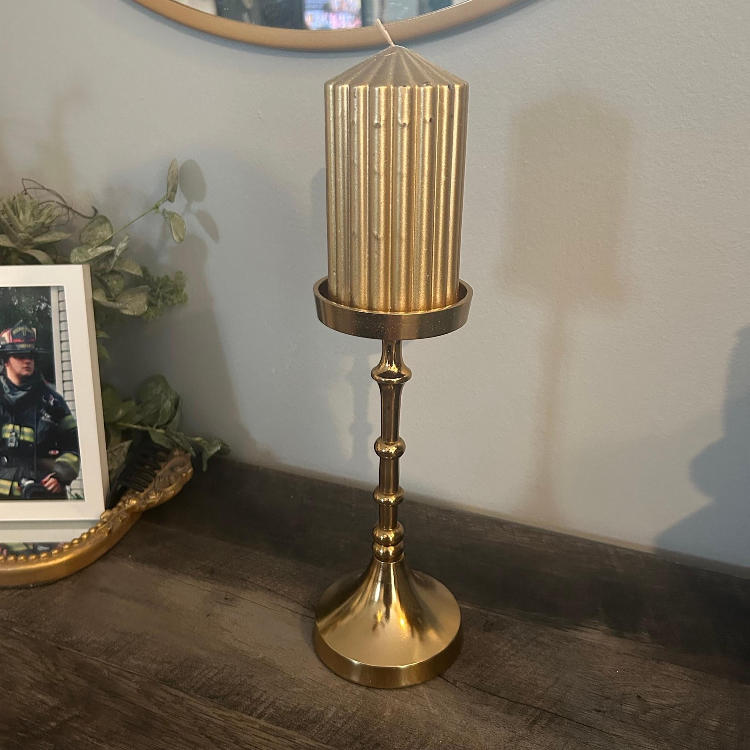 Hobby Lobby Gold-toned brass candle holder