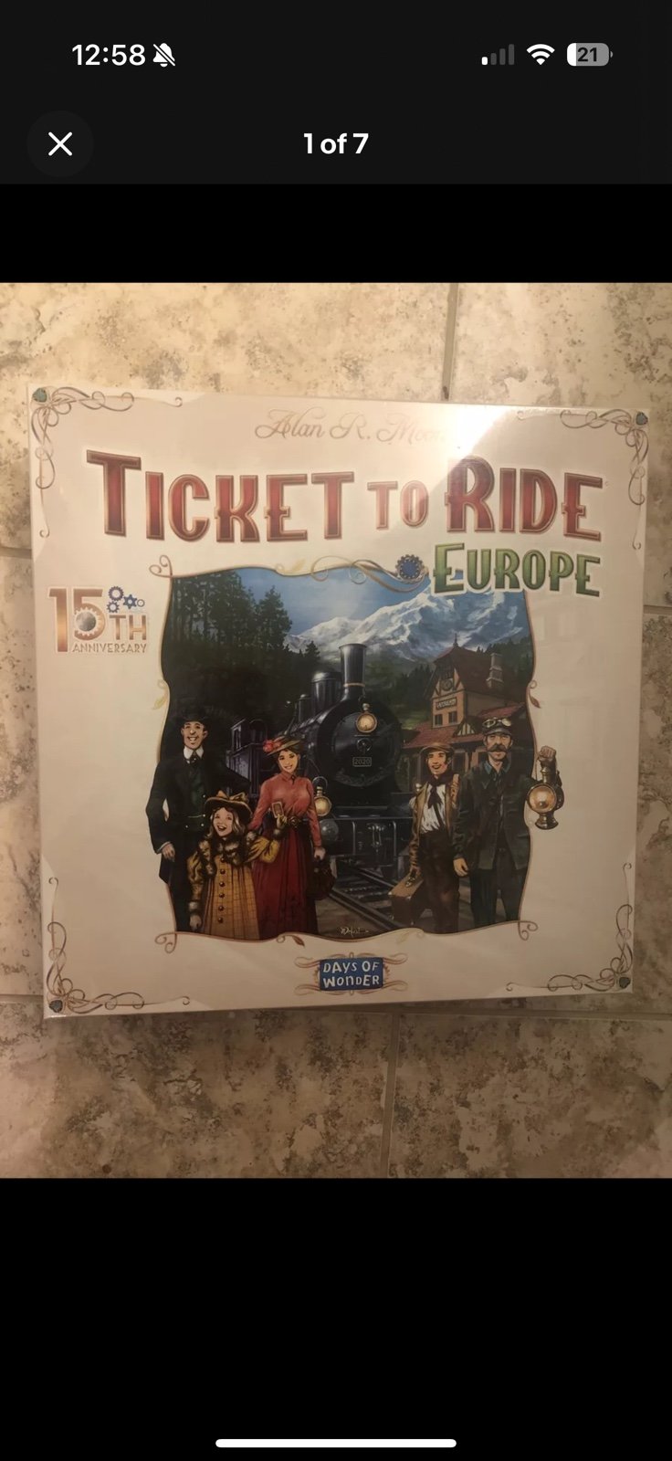 NEW & SEALED Ticket to Ride Europe Board Game 15th Anniversary Deluxe Edition