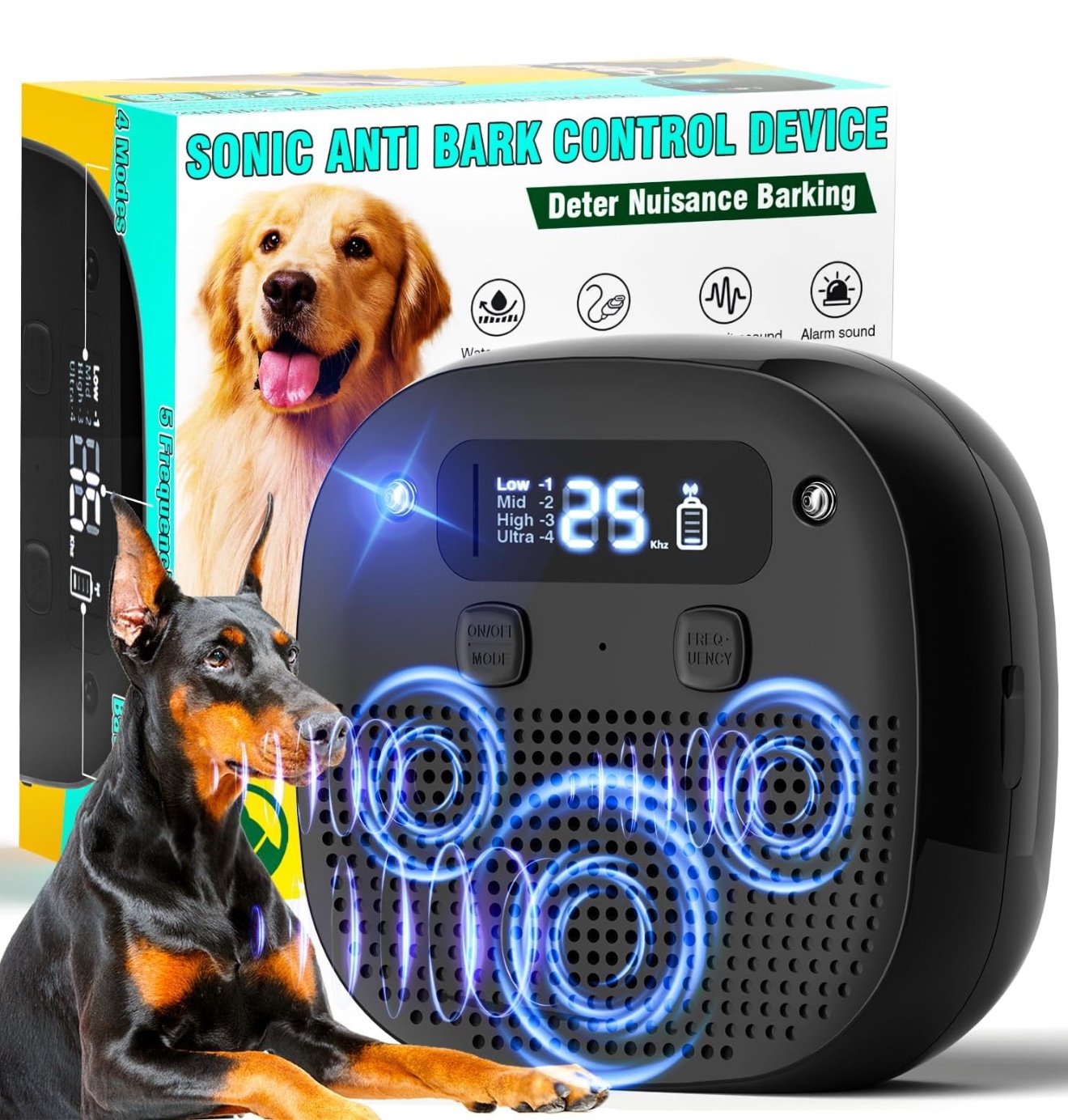 VONDER Anti-Barking Device for Dogs – Ultrasonic & Sensor Technology Retail: 60