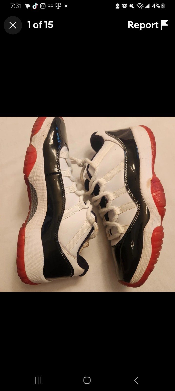 Air Jordan 11 Retro Low Concord Bred - USED - Size 10