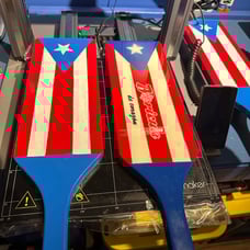 Puerto Rico Flag Paddle