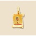 14k real gold virgin merry pendant