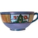 Vintage Lusterware Teapot and Tea Cups Hand Painted in Japan