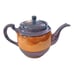 Vintage Lusterware Teapot and Tea Cups Hand Painted in Japan