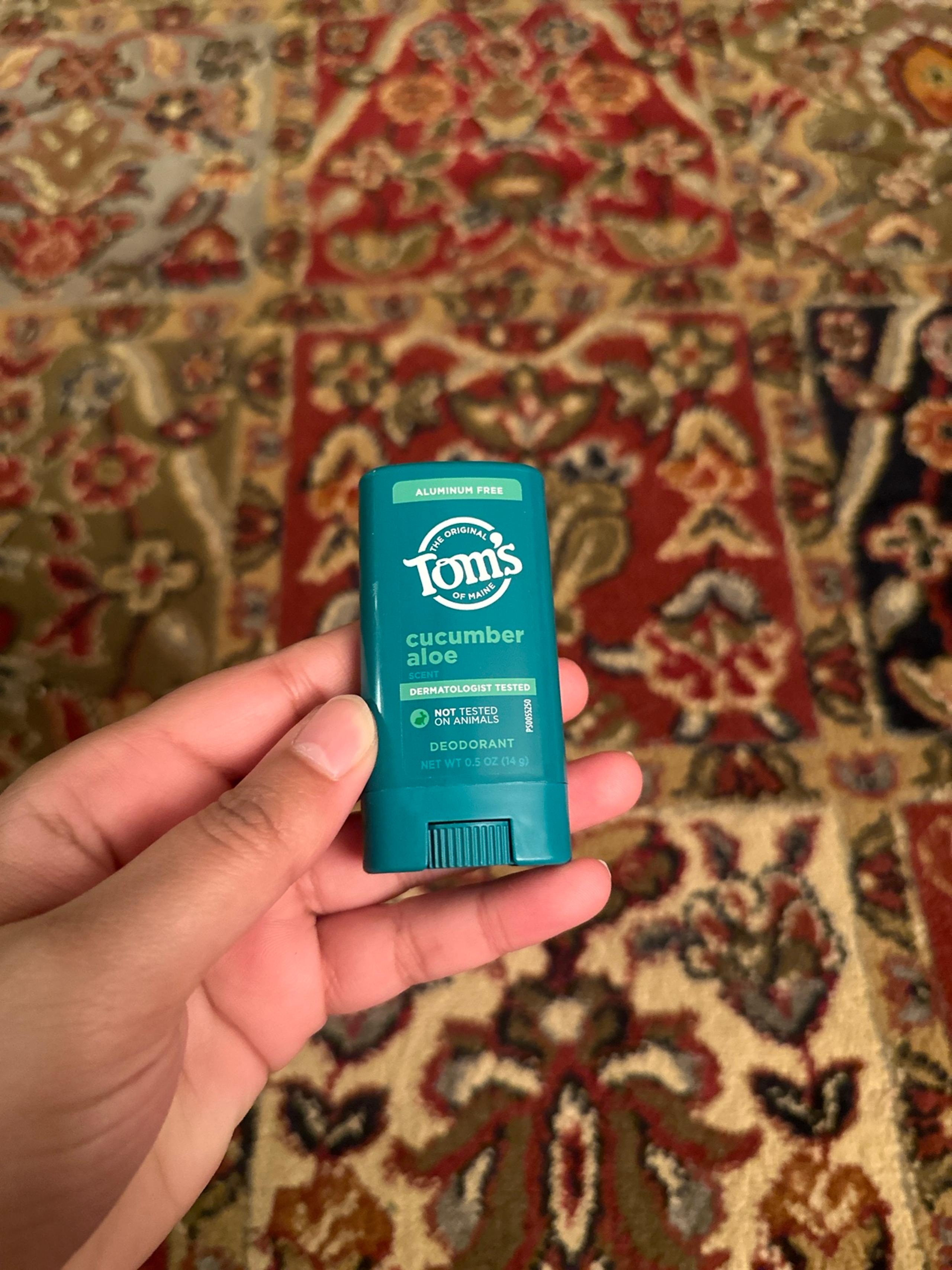 Tom’s aluminum free cucumber aloe deodorant
