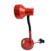 Vintage 1980s Pale Red Gooseneck Desk Lamp Metal Top, Plastic Base Retro Taiwan