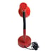 Vintage 1980s Pale Red Gooseneck Desk Lamp Metal Top, Plastic Base Retro Taiwan