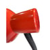 Vintage 1980s Pale Red Gooseneck Desk Lamp Metal Top, Plastic Base Retro Taiwan