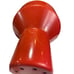 Vintage 1980s Pale Red Gooseneck Desk Lamp Metal Top, Plastic Base Retro Taiwan