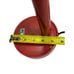 Vintage 1980s Pale Red Gooseneck Desk Lamp Metal Top, Plastic Base Retro Taiwan
