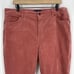 Talbots Pants Size 16 Petite Pink High Waist Straight Leg Corduroy Stretch Cords