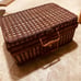 Wicker picnic basket