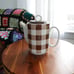 70s retro ceramic coffee pitcher checkered checkerboard |Taste Setter Collection