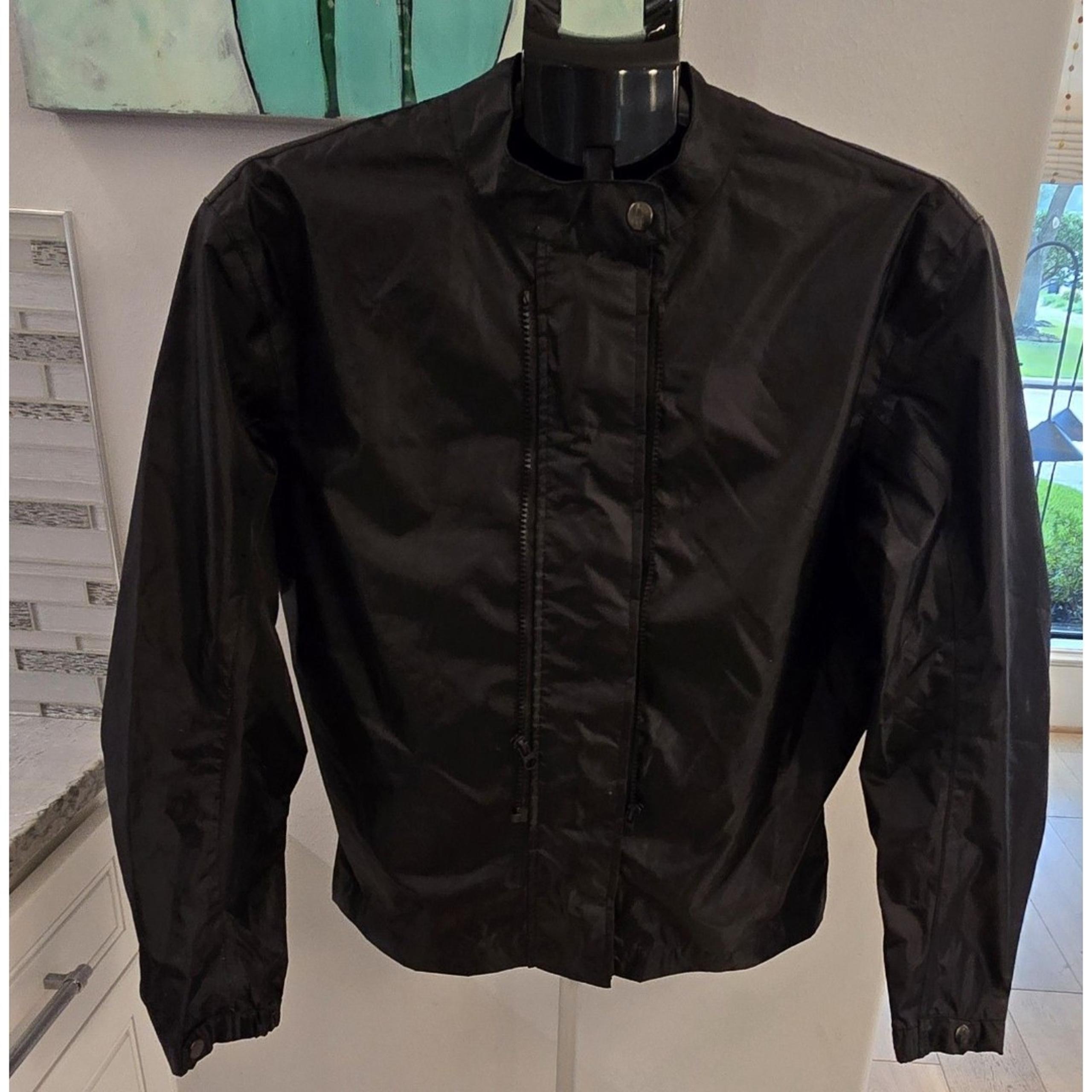 Joe Rocket Women's Size M Black Motorcycle Full Zip Cropped Bomber Jacket
