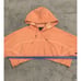 Adidas Women's Ivy Park Shrug Cropped Oversized Hoodie Size M Orange |H62751|