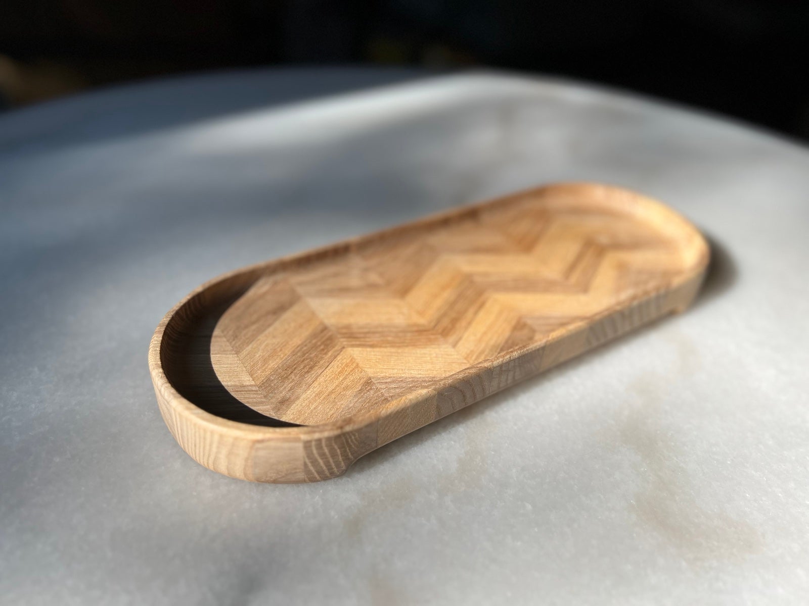 Hardwood tray