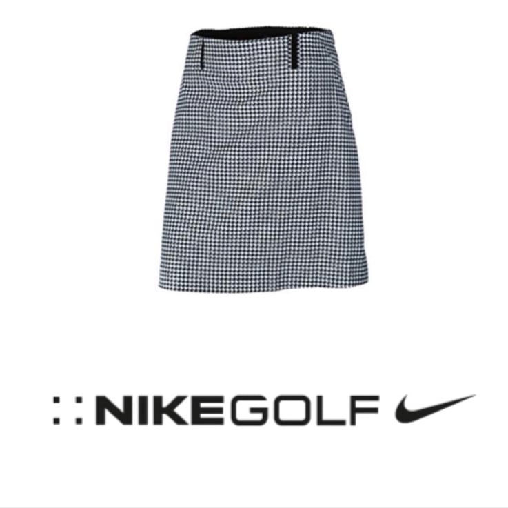 NIKE | Black White Houndstooth Golf Skort Fit Dry Dri Fit Women’s Size 16