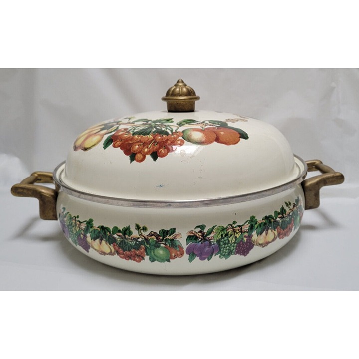 Tabletops Unlimited KENSINGTON GARDEN 3.8 Qt. Vitroceramic Dutch Oven w/Lid