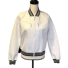 Black and White Bomber Jacket