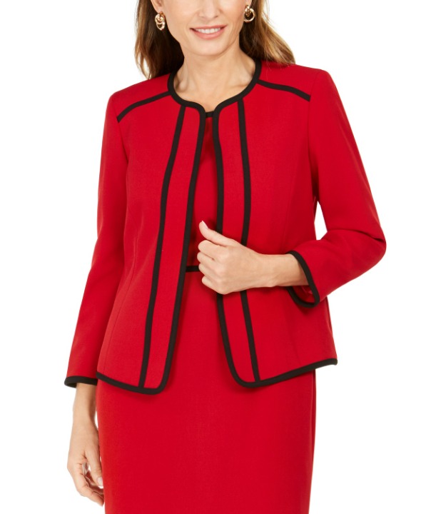 Kasper Petite Collarless Blazer