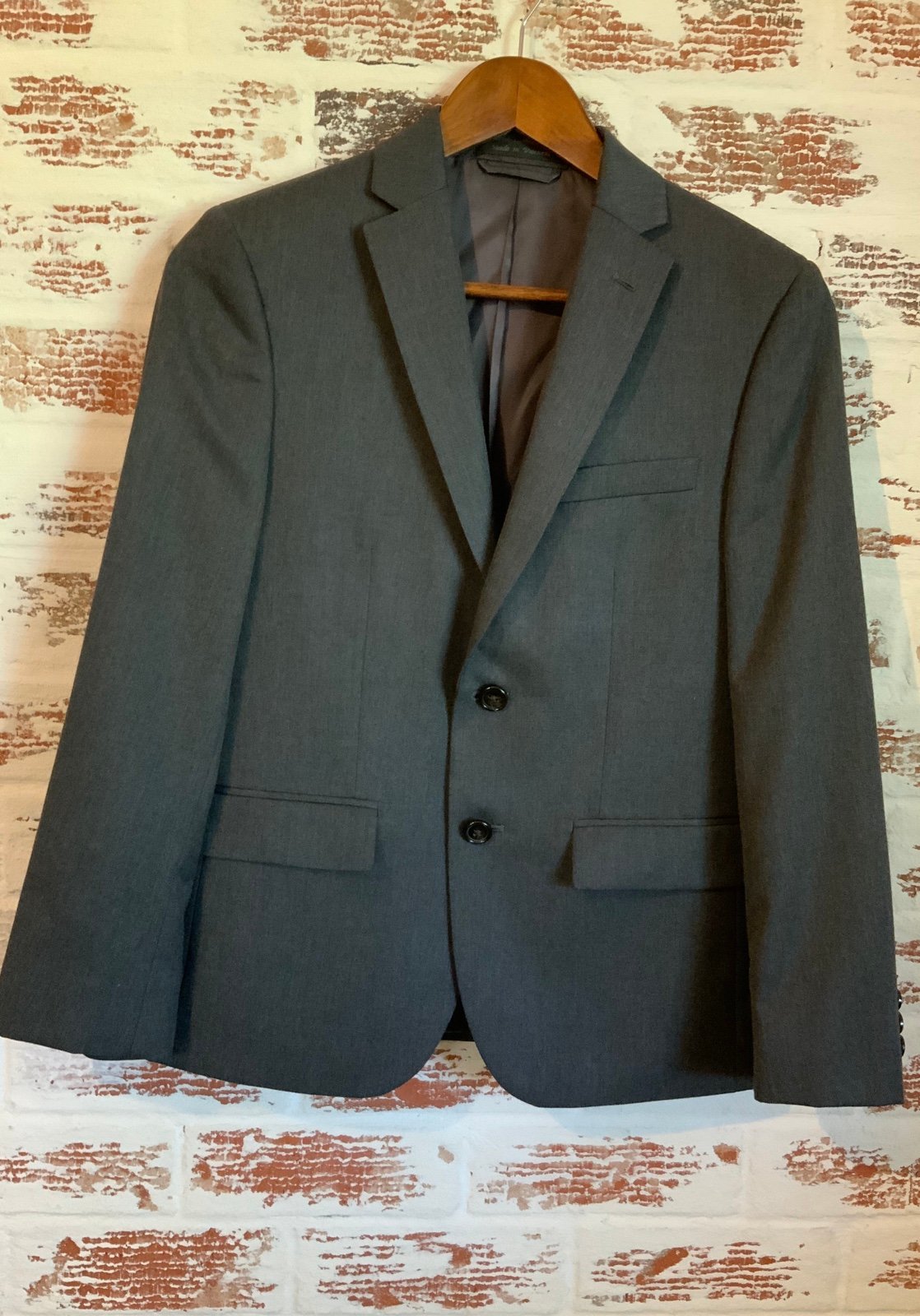 Ralph Lauren Boys Blazer Sport Coat Dark Grey Size 14R NWOT