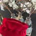 Beautiful Vintage 1950's Deep Red Pillbox Hat Made in Italy!
