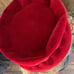 Beautiful Vintage 1950's Deep Red Pillbox Hat Made in Italy!