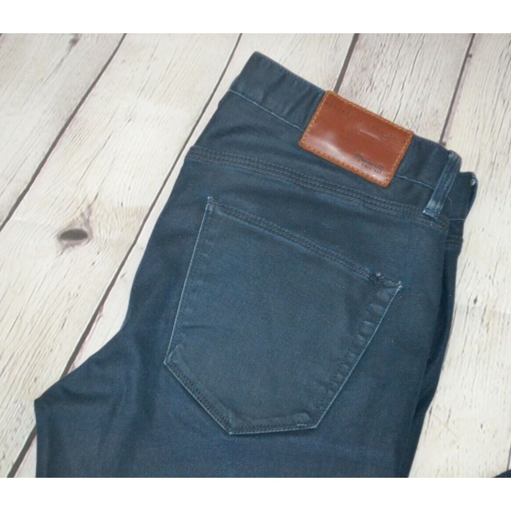 MADEWELL Women's Coated Skinny Skinny Ankle Jeans SIZE 24 Navy
