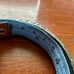 Vintage NOS Designer Merav Bussi Israel Sterling Silver 925 Coin Bangle Bracelet
