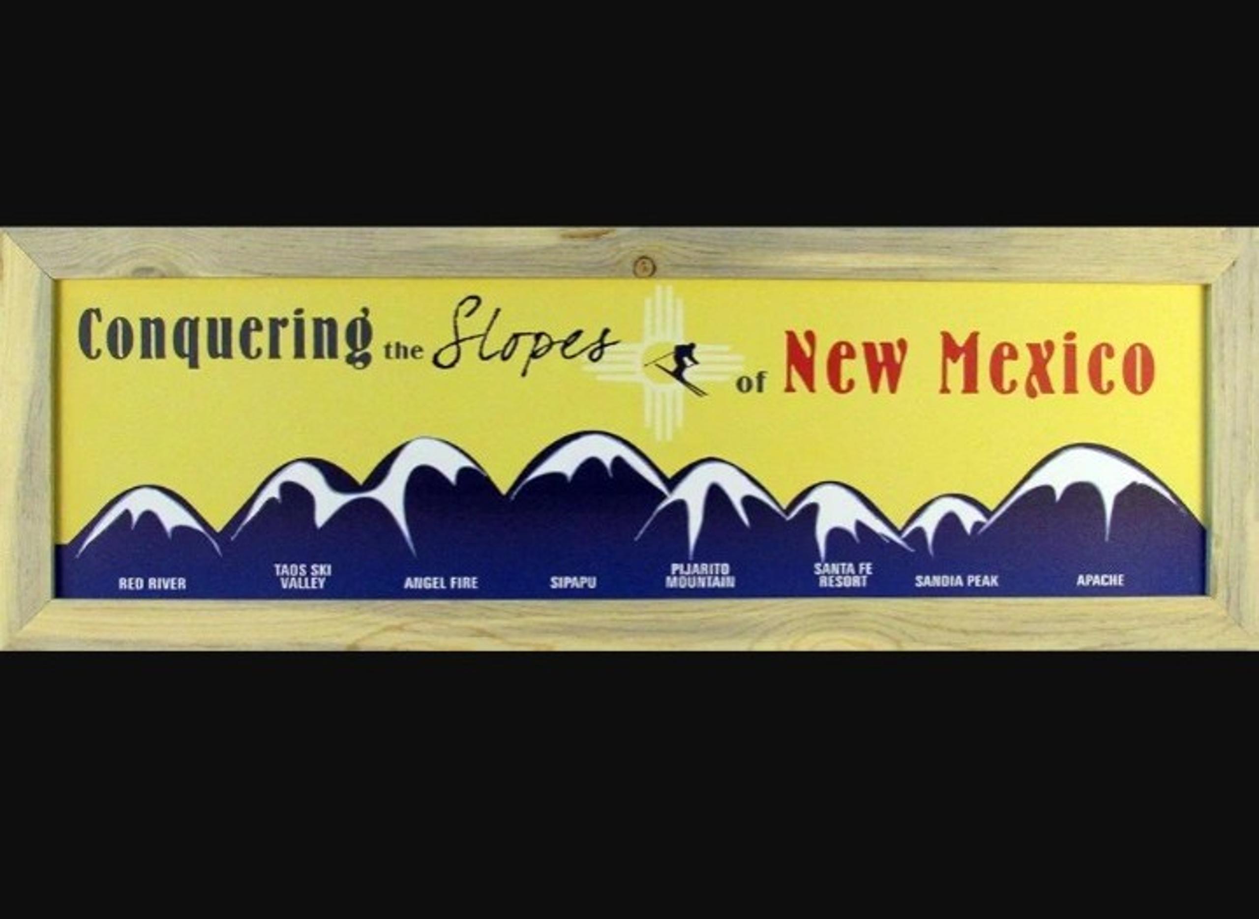 Homemagnetics Conquering The New Mexico Slopes Framed Graphic Art MSRP: $49+!