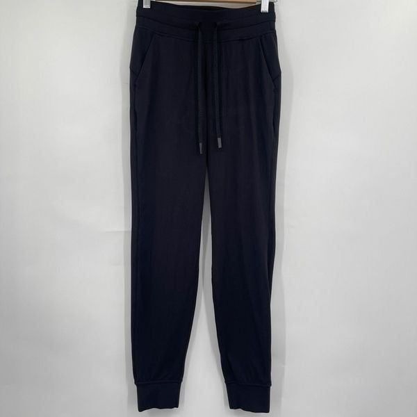 Lululemon X Ready to Rulu Pants Women's Elastic Waist Black Jogger Pants Size 4