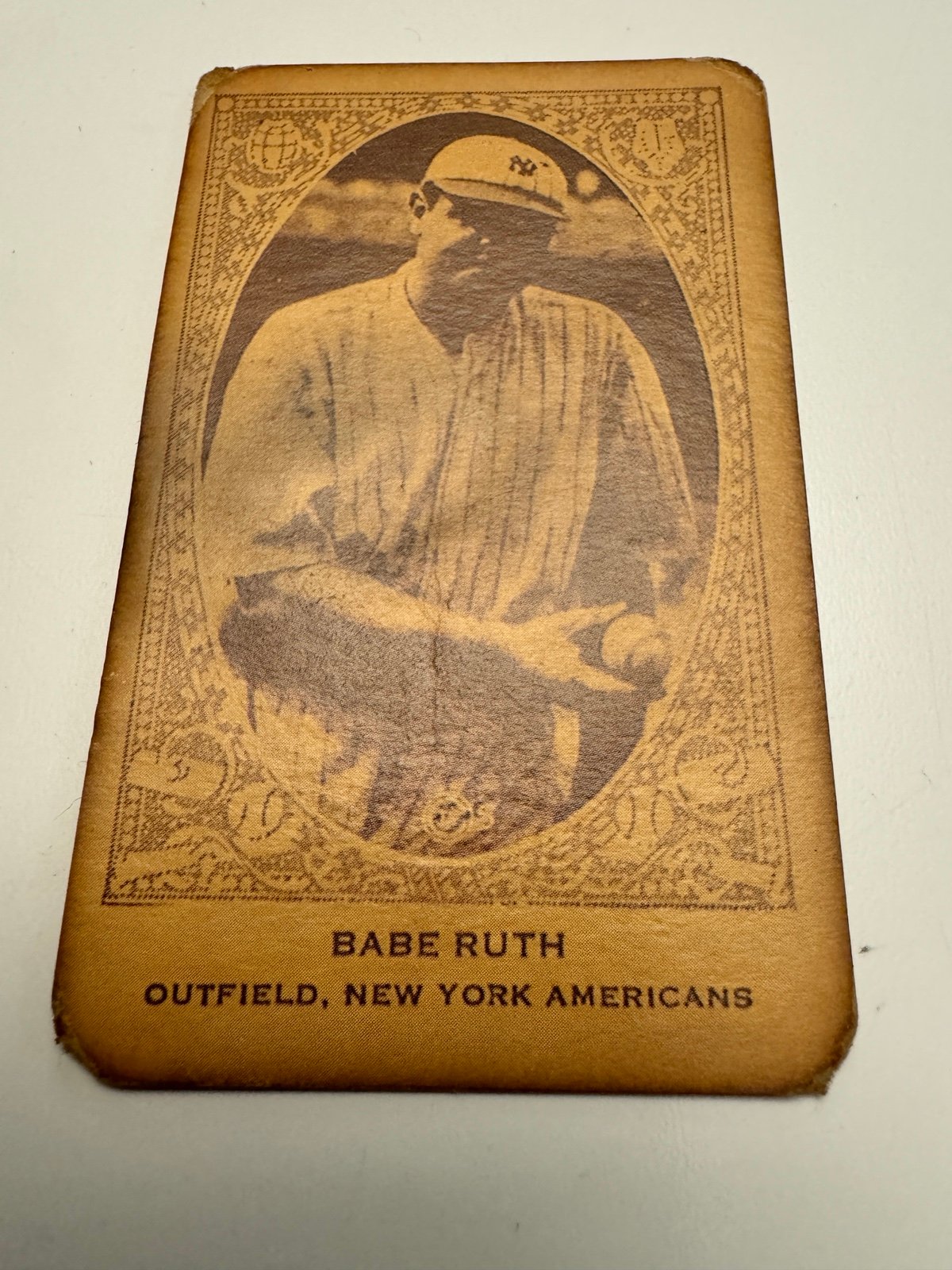 BABE RUTH 1922 E120 AMERICAN CARAMEL CO.