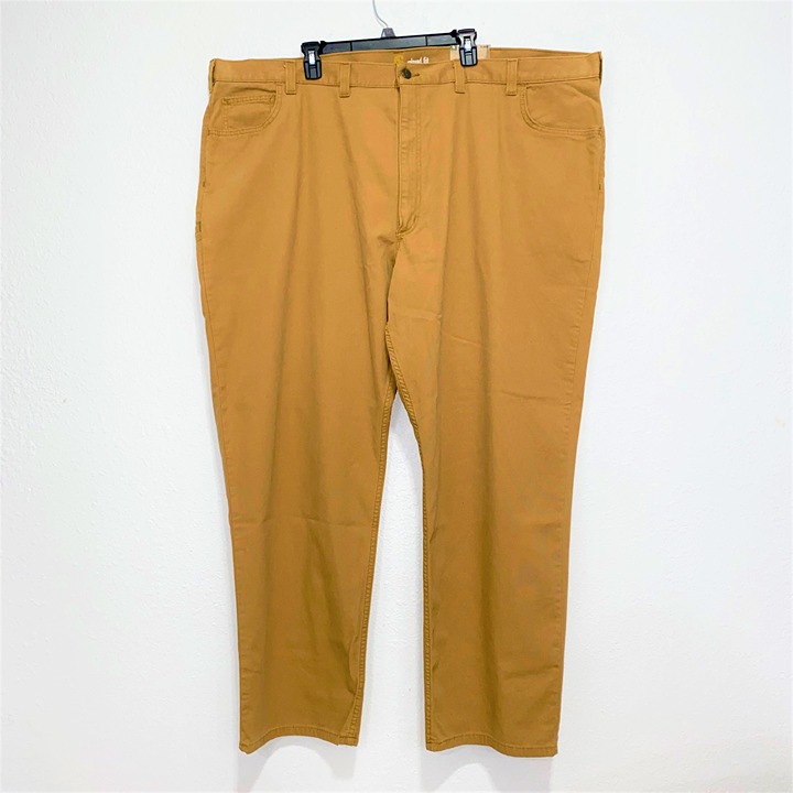 Carhartt Mens Rugged Flex Rigby 5-Pocket Jeans Relaxed Fit Hickory Size 52 x 32