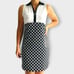 Tail Kayla Golf Dress Wing Collar Mythology Print Black White Sleeveless Size XS