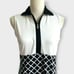 Tail Kayla Golf Dress Wing Collar Mythology Print Black White Sleeveless Size XS
