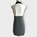 Tail Kayla Golf Dress Wing Collar Mythology Print Black White Sleeveless Size XS