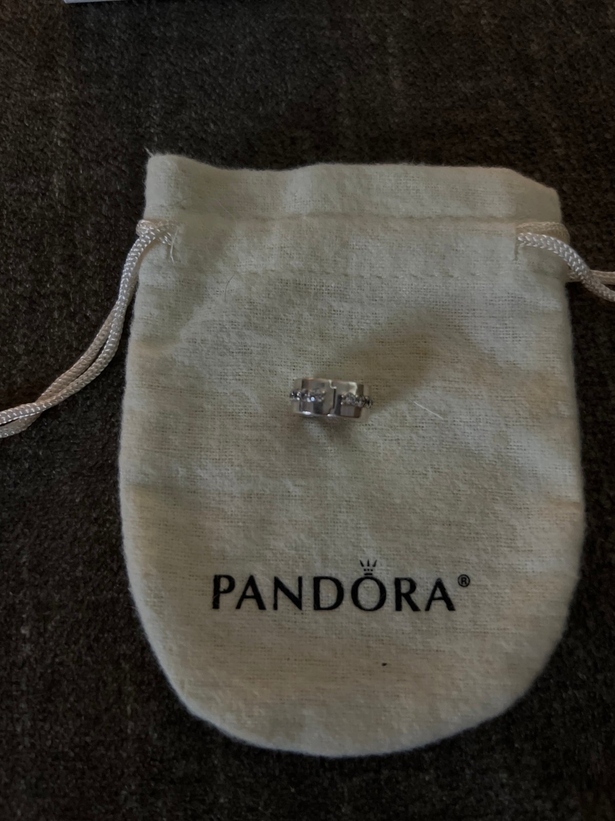 Pandora Charm- Sparkling row clip charm