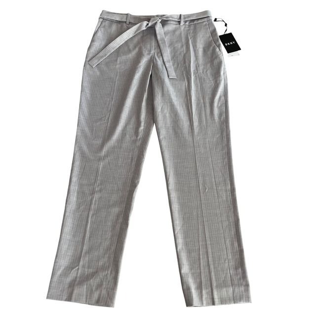 DKNY New Women's Size 4 Lavender Birds of Paradise Pin Stripe Pants