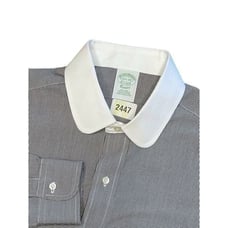 Brooks Brothers Shirt 15-1/2-34 Men’s Round Point Collar The Club Micro Tartan