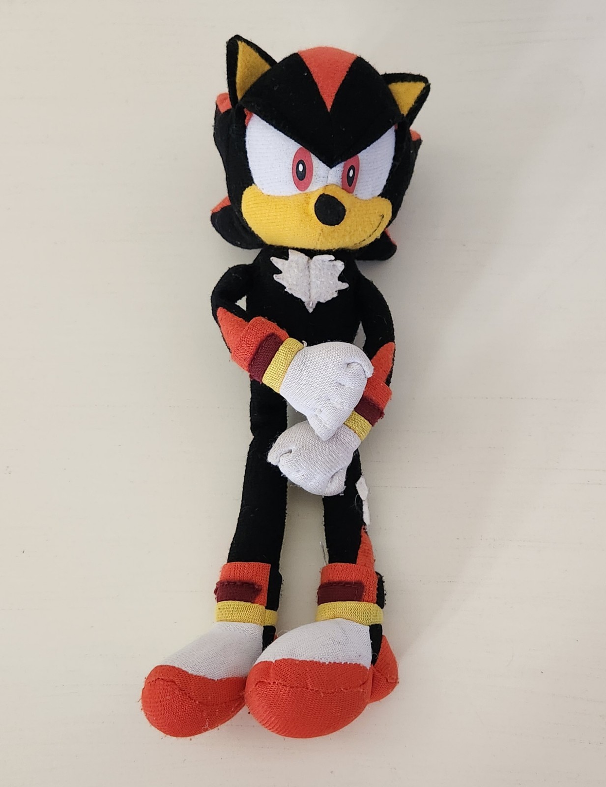 Kellytoy Sega Shadow The Hedgehog Stuffed Plush 9" (2009) Rare Smiling Face